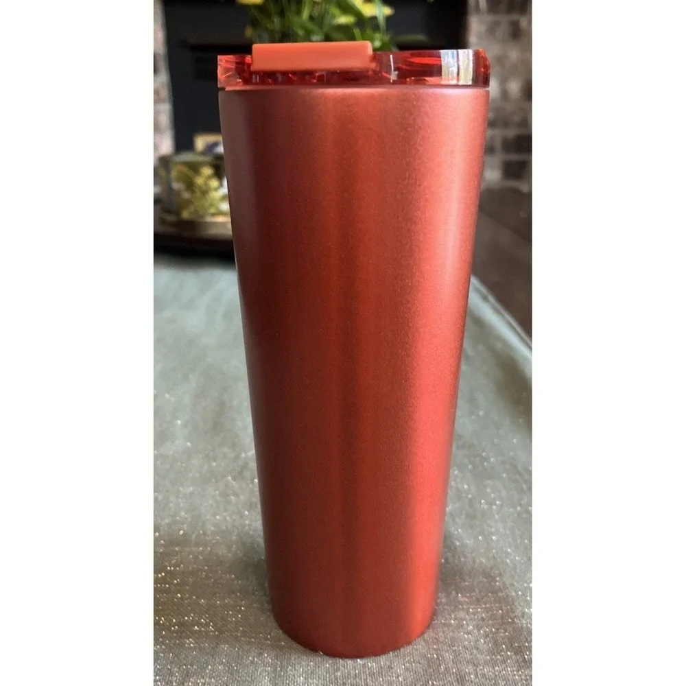 Starbucks Fall 2024 Cinnamon Pumpkin‎ Orange Shimmer SS Limited 16 Oz Tumbler